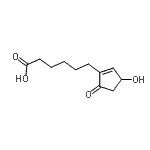 CAS#: 343947-82-0, 6-(3-Hydroxy-5-Oxo-1-Cyclopenten-1-Yl)Hexanoic Acid