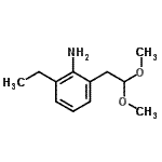 CAS 登录号：343948-85-6， 2-(2,2-二甲氧基乙基)-6-乙基苯胺