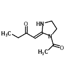 CAS 登录号：344304-10-5， (1E)-1-(1-乙酰基-2-咪唑烷基亚基)-2-丁酮