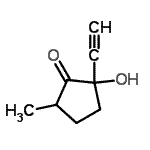 CAS 登录号：344353-49-7， 2-乙炔基-2-羟基-5-甲基环戊酮