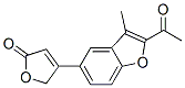 CAS#: 3447-79-8, 4-(2-Acetyl-3-Methyl-1-Benzofuran-5-Yl)-5H-Furan-2-One