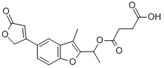 CAS#: 3447-95-8, 4-[1-[3-Methyl-5-(5-Oxo-2H-Furan-3-Yl)-1-Benzofuran-2-Yl]Ethoxy]-4-Oxobutanoic Acid
