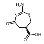CAS#: 34488-27-2, 2-Amino-4-Oxo-6,7-Dihydro-5H-1,3-Thiazepine-6-Carboxylic Acid