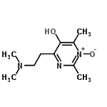 CAS 登录号：344883-89-2， 4-[2-(二甲基氨基)乙基]-2,6-二甲基-5-嘧啶醇1-氧化物