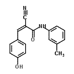 CAS#: 345368-62-9, (2Z)-2-Cyano-3-(4-Hydroxyphenyl)-N-(3-Methylphenyl)Acrylamide