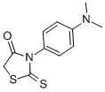 CAS 登录号：34557-44-3， 3-[4-(二甲基氨基)苯基]-2-硫代-1,3-噻唑烷-4-酮