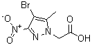 CAS#: 345637-67-4, (4-Bromo-5-Methyl-3-Nitro-1H-Pyrazol-1-Yl)Acetic Acid