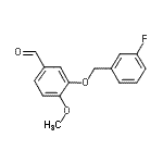 CAS#: 346459-53-8, 3-[(3-Fluorobenzyl)Oxy]-4-Methoxybenzaldehyde