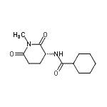 CAS#: 346585-95-3, N-[(3R)-1-Methyl-2,6-Dioxo-3-Piperidinyl]Cyclohexanecarboxamide