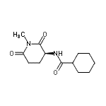 CAS#: 346586-05-8, N-[(3S)-1-Methyl-2,6-Dioxo-3-Piperidinyl]Cyclohexanecarboxamide
