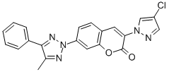 CAS#: 34771-66-9, 3-(4-Chloropyrazol-1-Yl)-7-(4-Methyl-5-Phenyltriazol-2-Yl)Chromen-2-One