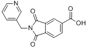 CAS#: 348125-25-7, 1,3-Dioxo-2-Pyridin-3-Ylmethyl-2,3-Dihydro-1H-Isoindole-5-Carboxylic Acid