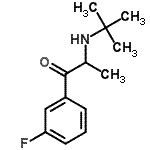 CAS#: 34841-40-2, 1-(3-Fluorophenyl)-2-[(2-Methyl-2-Propanyl)Amino]-1-Propanone
