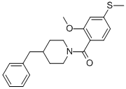 CAS#: 349087-34-9, (4-Benzylpiperidin-1-yl)-(2-methoxy-4-methylsulfanylphenyl)methanone