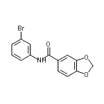 CAS#: 349114-14-3, N-(3-Bromophenyl)-1,3-Benzodioxole-5-Carboxamide