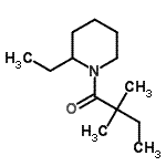 CAS 登录号：349425-95-2， 1-(2-乙基-1-哌啶基)-2,2-二甲基-1-丁酮