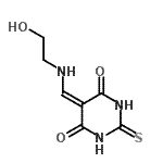 CAS 登录号：349486-72-2， 5-{[(2-羟基乙基)氨基]亚甲基}-2-硫代二氢-4,6(1H,5H)-嘧啶二酮