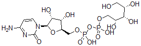 CAS 登录号：3506-17-0， [(2R,3S,4R,5R)-5-(4-氨基-2-氧代嘧啶-1-基)-3,4-二羟基四氢呋喃-2-基]甲基[羟基-[(2R,3S,4S)-2,3,4,5-四羟基戊氧基]磷酰]磷酸氢酯