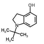 CAS 登录号：350683-35-1， 1-(2-甲基-2-丙基)-4-吲哚啉醇