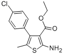 CAS#: 350989-77-4, 2-Amino-4-(4-Chlorophenyl)-5-Methyl-3-Thiophenecarboxylic Acid Ethyl Ester