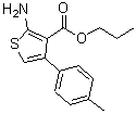 CAS 登录号：350997-19-2， 2-氨基-4-(4-甲基苯基)-3-噻吩羧酸丙酯