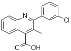CAS#: 350997-46-5, 2-(3-Chlorophenyl)-3-Methyl-4-Quinolinecarboxylic Acid