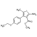 CAS#: 351158-36-6, Methyl 2-Amino-4-(4-Ethoxyphenyl)-5-Methyl-3-Thiophenecarboxylate