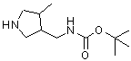 CAS 登录号：351369-25-0， [(4-甲基-3-吡咯烷基)甲基]氨基甲酸叔丁酯
