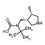 CAS#: 351369-58-9, {[(3R,4S)-4-Fluoro-3-Pyrrolidinyl]Methyl}(2-Methyl-2-Propanyl)Carbamic Acid
