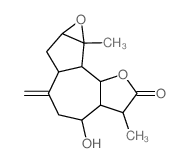CAS#: 35191-38-9, 3a,4,5,6,6a,7,7a,8a,8b,8c-Decahydro-4-hydroxy-3,8a-dimethyl-6-methyleneoxireno[2,3]azuleno[4,5-b]furan-2(3H)-one