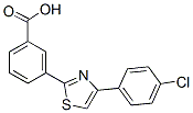 CAS 登录号：35195-78-9， 3-[4-(4-氯苯基)-1,3-噻唑-2-基]苯甲酸