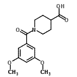 CAS 登录号：352340-66-0， 1-(3,5-二甲氧基苯甲酰基)-4-哌啶羧酸