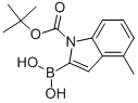 CAS#: 352359-21-8, 2-Borono-4-Methyl-1H-Indole-1-Carboxylic Acid 1-(1,1-Dimethylethyl) Ester