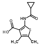 CAS 登录号：352683-46-6， 2-[(环丙基羰基)氨基]-4,5-二甲基-3-噻吩羧酸