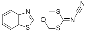 CAS 登录号：353254-74-7， [(苯并[d]噻唑-2-基氧基)甲基]甲基氰基亚氨二硫代碳酸酯