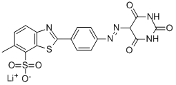 CAS#: 35342-16-6, Lithium 6-Methyl-2-[4-[(2,4,6-Trioxo-1,3-Diazinan-5-Yl)Diazenyl]Phenyl]-1,3-Benzothiazole-7-Sulfonate