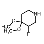 CAS#: 355006-64-3, 3-Fluoro-4,4-Dimethoxypiperidine