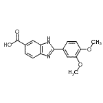 CAS#: 355022-55-8, 2-(3,4-Dimethoxyphenyl)-1H-Benzimidazole-6-Carboxylic Acid