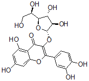CAS#: 35589-21-0, 3-[(2S,3R,4R,5S)-5-[(1R)-1,2-Dihydroxyethyl]-3,4-Dihydroxyoxolan-2-Yl]Oxy-2-(3,4-Dihydroxyphenyl)-5,7-Dihydroxychromen-4-One