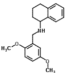 CAS 登录号:356092-88-1, N-(2,5-二甲氧基苄基)-1,2,3,4-四氢-1-萘胺