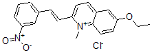 CAS#: 3565-40-0, 6-Ethoxy-1-Methyl-2-[2-(3-Nitrophenyl)Ethenyl]-Quinolinium Chloride (1:1)