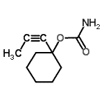 CAS 登录号：3565-97-7， (1-丙-1-炔基环己基)氨基甲酸酯