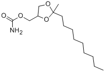 CAS#: 3567-40-6, (2-Methyl-2-nonyl-1,3-dioxolan-4-yl)methyl carbamate
