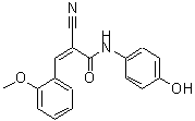 CAS 登录号：357315-75-4， (2Z)-2-氰基-N-(4-羟基苯基)-3-(2-甲氧基苯基)丙烯酰胺