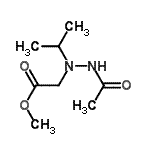 CAS 登录号：357953-63-0， 甲基(2-乙酰基-1-异丙基肼基)乙酸酯