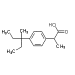 CAS 登录号：3585-54-4， 2-[4-(3-甲基-3-戊烷基)苯基]丙酸