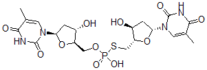 CAS#: 35931-57-8, [(2S,3S,5R)-3-Hydroxy-5-(5-Methyl-2,4-Dioxopyrimidin-1-Yl)Oxolan-2-Yl]Methoxy-[[(2S,3S,5R)-3-Hydroxy-5-(5-Methyl-2,4-Dioxopyrimidin-1-Yl)Oxolan-2-Yl]Methylsulfanyl]Phosphinic Acid