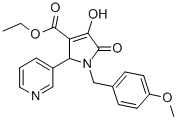 CAS 登录号:359436-85-4, 1-(4-甲氧基苄基)-3-羟基-4-乙氧羰基-5-(3-吡啶基)-3-吡咯啉-2-酮