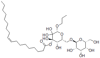 CAS#: 35949-86-1, [(2R,4R,5S,6R)-3,3,4,5-Tetrahydroxy-2-Propoxy-6-[[(2S,3S,4S,5R,6R)-3,4,5-Trihydroxy-6-(Hydroxymethyl)Oxan-2-Yl]Oxymethyl]Oxan-4-Yl] (Z)-Octadec-9-Enoate