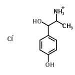 CAS#: 35999-22-5, 1-Hydroxy-1-(4-Hydroxyphenyl)-2-Propanaminium Chloride